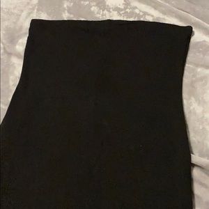 Black strapless tube dress